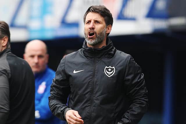 Pompey head coach Danny Cowley. Picture: Joe Pepler
