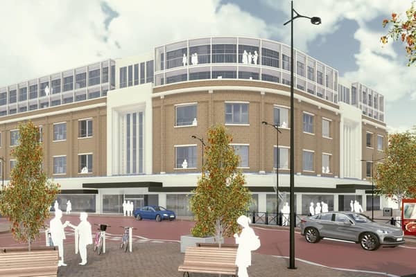 Visualisation of the redevelopment at the former Debenhams store in Southsea. Picture: HGP Architects/National Regional Property Group