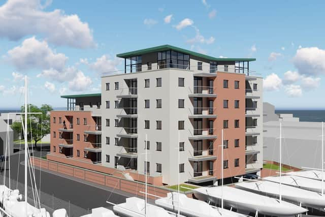 CGI of the proposed 41-flat development at the former Crewsaver building in Mumby Road, Gosport. Picture: PLC Architects