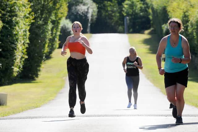 The Ladies Only Bootcamp at The Health & Fitness Barn Hampshire in Titchfield.Pictured is: The outdoor gym session taking place.Picture: Sarah Standing (070820-5795)