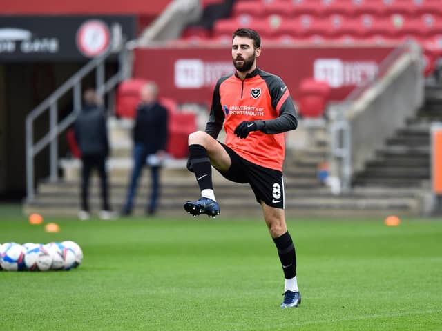 Ben Close has largely been overlooked for Pompey's starting XI this season, usually finding himself on the bench. Picture: Graham Hunt/ProSportsImages