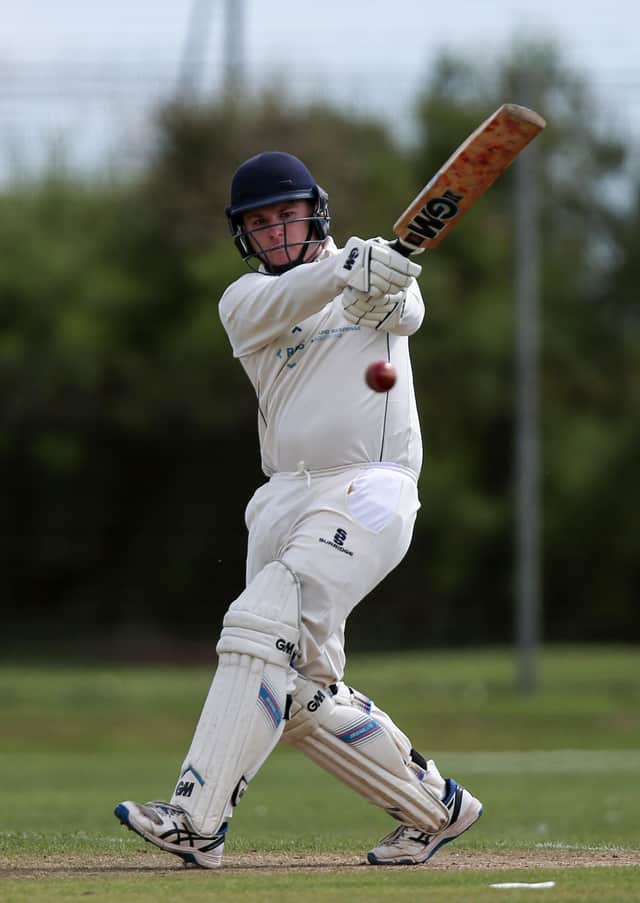 Jordan Palmer-Goddard hit 72 for Portsmouth 2nds in their Hampshire League loss to Burridge 2nds. Picture: Chris Moorhouse