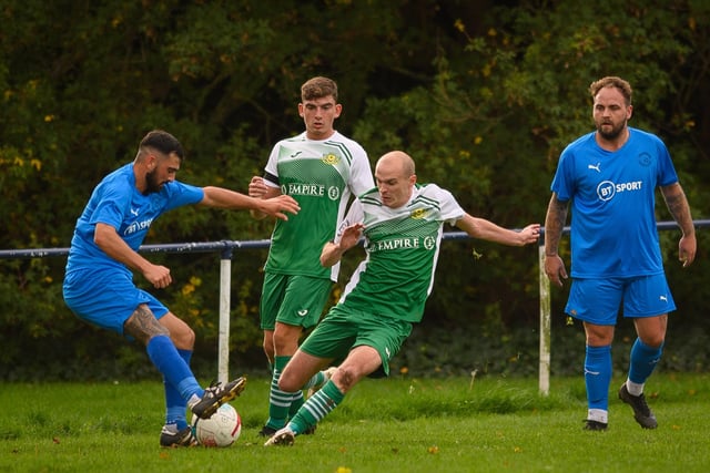 Paulsgrove (blue) v Moneyfields. Picture: Keith Woodland