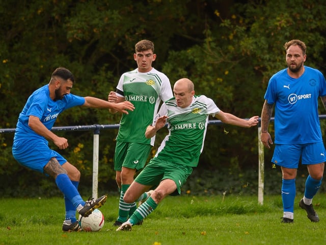 Paulsgrove (blue) v Moneyfields. Picture: Keith Woodland