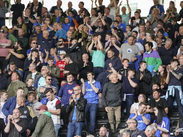 An average of 1,411 Pompey fans have been accompanying the Blues on the road this season in League One