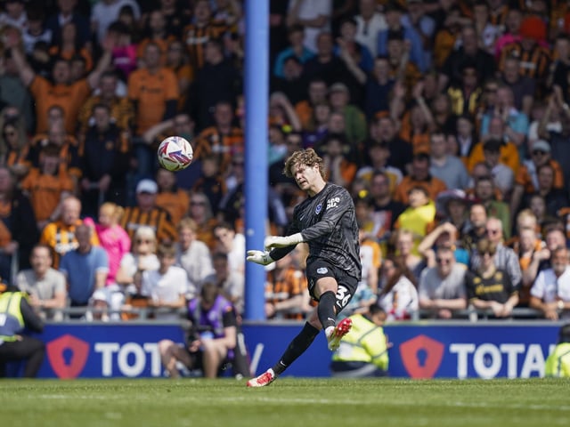 (Replaced by Triallist B on 46 mins) Very comfortable half, without a save to make and Pompey dominated the opening 45 minutes. Used ball effectively and very composed.