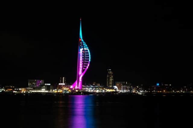 Spinnaker Tower on November 22. Pic toob