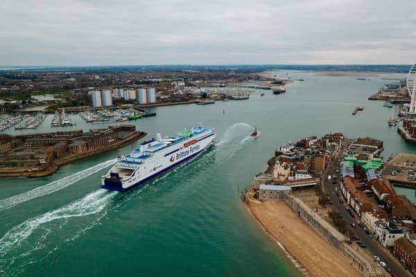 Brittany Ferries Santoña arriving in Portsmouth. The company was shortlisted by Which for the best travel brands. Picture: Brittany Ferries