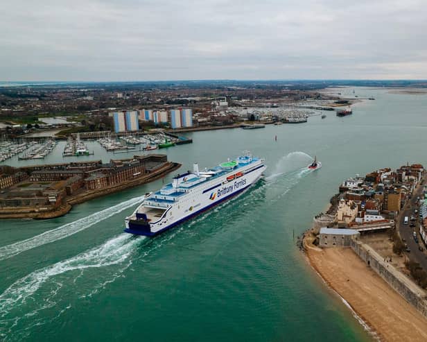 Brittany Ferries Santoña arriving in Portsmouth. The company was shortlisted by Which for the best travel brands. Picture: Brittany Ferries