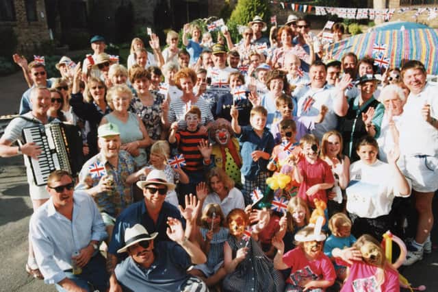 Street party at Lower Bere Wood, Waterlooville, in May 1995 celebrating 50 years since VE Day.