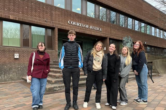 Students visited Portsmouth Crown Court to witness a live case