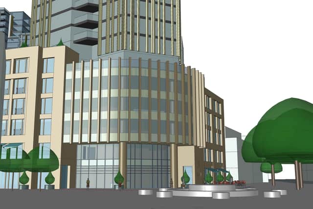 Indicative CGI for the former Debenhams redevelopment