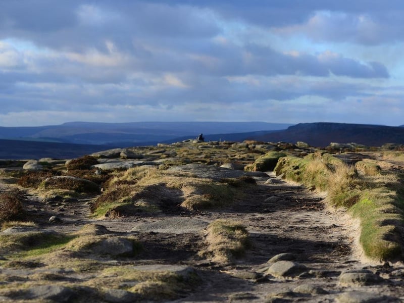 The view from Stanage Edge in the Peak District, Derbyshire, was 21st on the list with 13%.