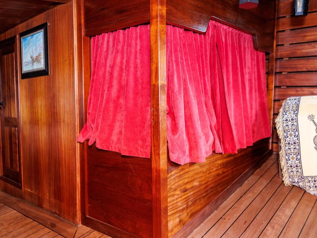 Visitors had the chance to step aboard the replica of Christopher Columbus' famous vessel