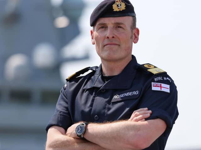 Keynote speaker Commodore Marcel Rosenberg, Commander of HM Naval Base, Portsmouth
