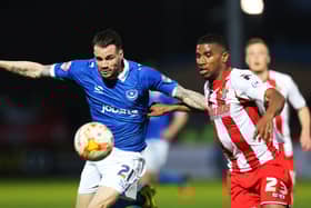 James Dunne made 39 appearances and scored once before his January 2016 departure from Fratton Park. Picture: Joe Pepler