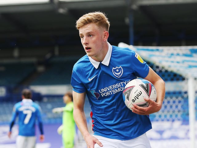 Fratton Park was White’s maiden destination on loan after coming through the ranks at Tottenham. He featured 22 times for Pompey in the second half of the 2020-21 campaign and is currently on loan from Spurs with League One rivals Derby.