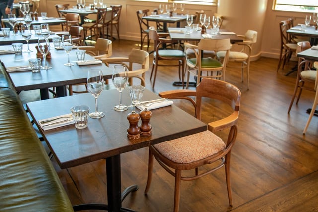 The spacious and stylish interior of the newly refurbished Brasserie Blanc in Gunwharf. Picture: Mike Cooter (280424)