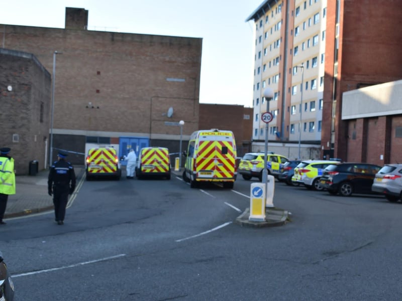 Suspected murder scene at Chandos Rise in Buckingham Street