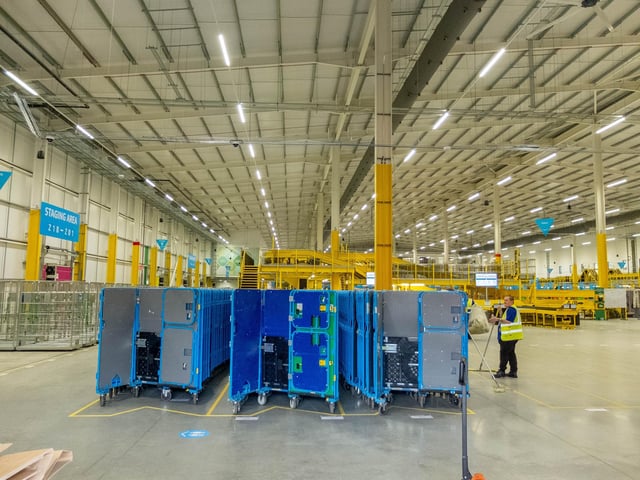 Inside the warehouse