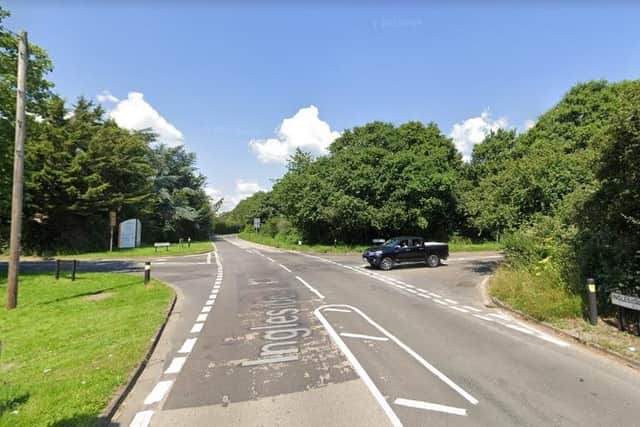 The crash happened last night, at the crossroads for Woolston Road, Grange Road and Ingleside, in Netley. Picture: Google Street View.
