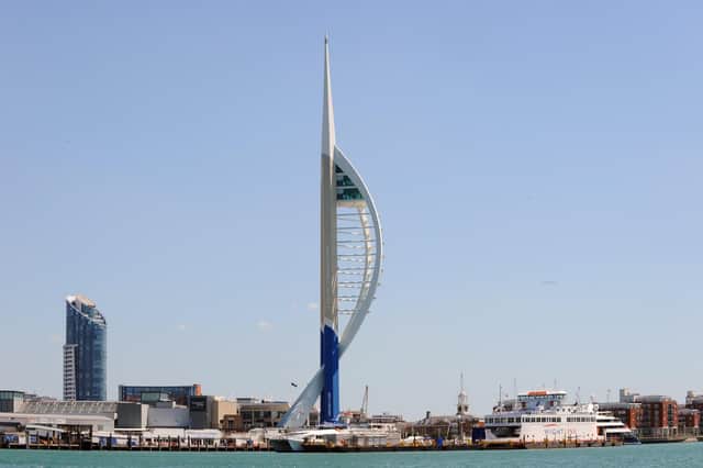 The Spinnaker Tower.
Picture: Sarah Standing (180540-1119)