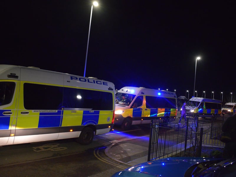 Heavy police presence for Portsmouth v Millwall match on Tuesday evening