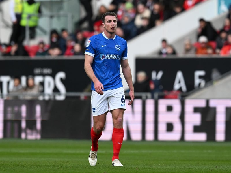 (Replaced by Connor Ogilvie on 62 mins) Great to see him back after more than two months out. Played as left-sided centre-half - 5) - Adds so much class to the Pompey’s defence and it was a strong performance from the Irishman, in terms of defensively and distribution. Wisely withdrawn on the hour mark to protect him.