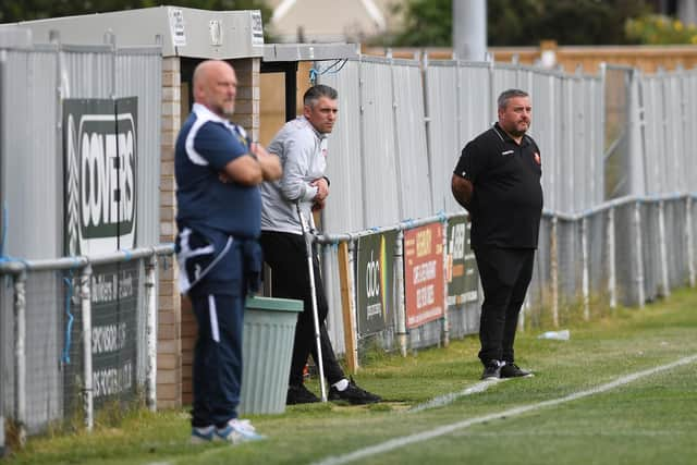 Watching on - bosses Glenn Turnbull (left) and Dave Carter

Picture: Neil Marshall