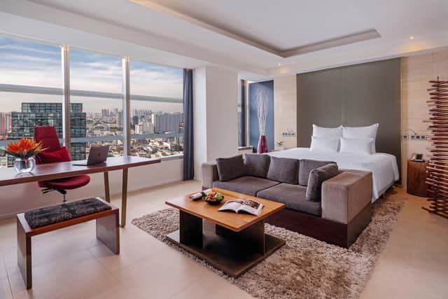 A signature suite at the Pullman Saigon Center. Image: Accor Hotels