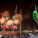 Fireworks near Spinnaker Tower. Picture: Habibur Rahman