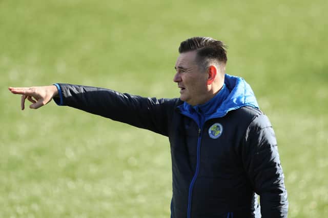 Hawks manager Paul Doswell told The News on January 7 of his concerns that the season might not be finished if clubs had to take loans. Forty two days later, he would be proved correct. Photo by Dave Haines