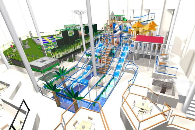 How the new soft play area in the Pyramids could look.
Picture: House of Play.