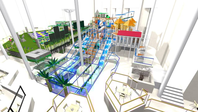 How the new soft play area in the Pyramids could look.
Picture: House of Play.