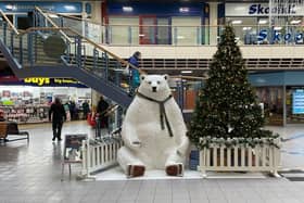 The Meridian Shopping Centre's polar bear, Artie Picture: Meridian Shopping Centre