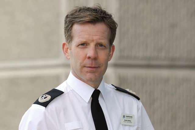 Hampshire police assistant chief constable Scott Chilton. Picture:  Malcolm Wells (180320-8687)