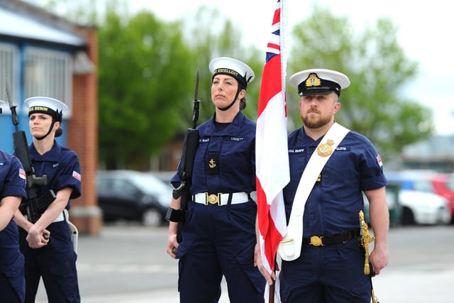 Rehearsals took place at HMS Excellent on Whale Island, Portsmouth on Friday, April 28, for the King's coronation ceremony.