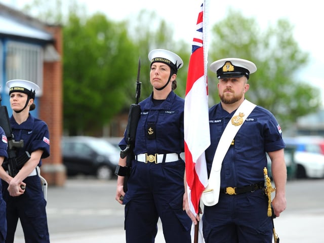 Rehearsals took place at HMS Excellent on Whale Island, Portsmouth on Friday, April 28, for the King's coronation ceremony.