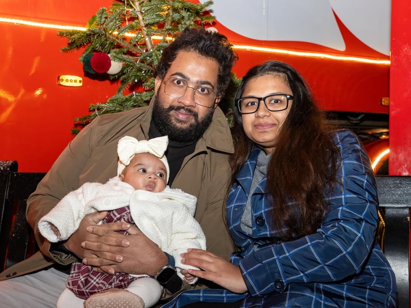 Pictured - The Perera family, with baby Aura, 4 months Photos by Alex Shute
