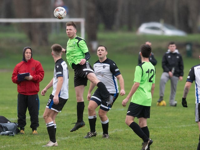 Bedhampton Village Reserves (green) v Fleur de Lys. Picture: Keith Woodland