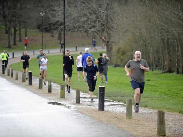 Fareham's parkrun is on the Cams Hall estate, starting at the Cams Mill pub and then heading on the path on the edge of the golf course in a there-and-back route. It can be a bit muddy and the path is uneven in places, but it's largely flat. The pub is a handy place for a cup of tea afterwards, too. A small issue is the lack of parking as the recommended spot is the Lysses car park on the other side of the A27 Picture Ian Hargreaves (150220-16)