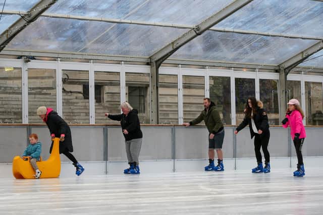 Portsmouth On Ice officially opens, Guildhall Square, Portsmouth
Picture: Chris Moorhouse (231124-13)