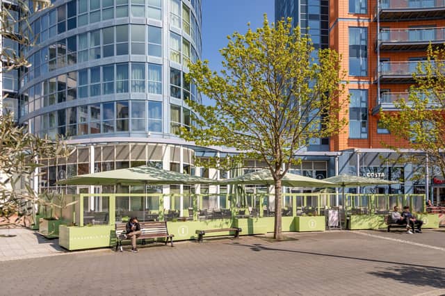 The newly refurbished outdoor area at Brasserie Blanc in Gunwharf. Picture: Mike Cooter (280424)