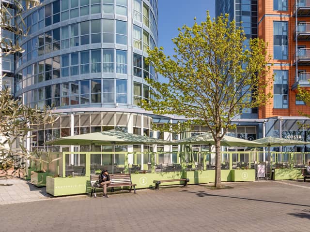The newly refurbished outdoor area at Brasserie Blanc in Gunwharf. Picture: Mike Cooter (280424)