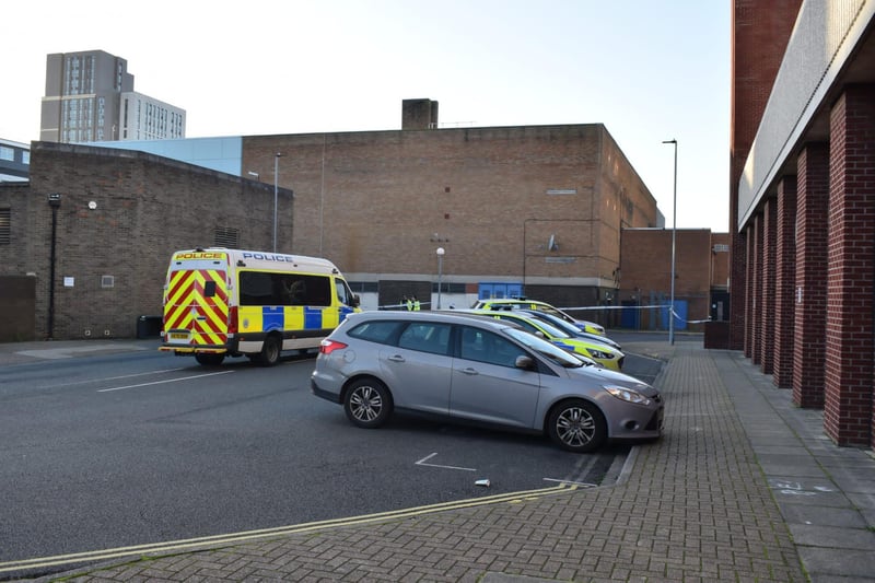 Suspected murder scene at Chandos Rise in Buckingham Street