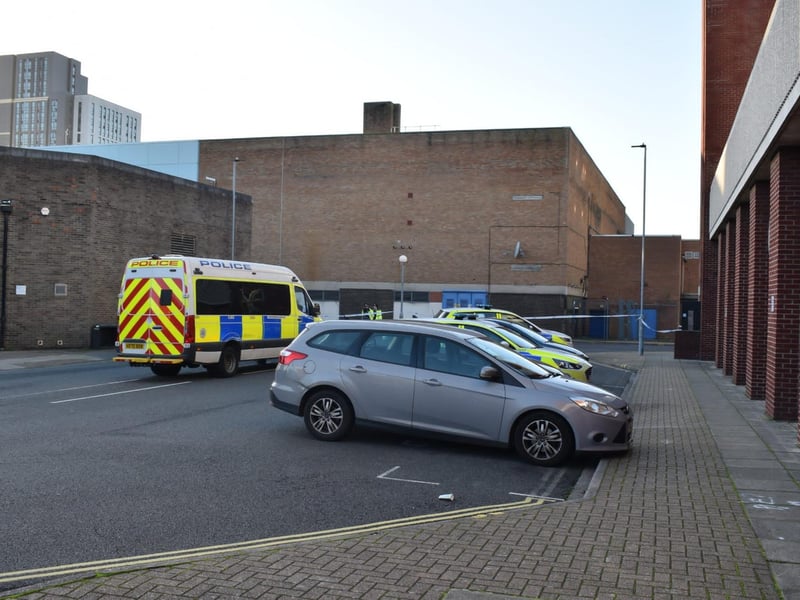Suspected murder scene at Chandos Rise in Buckingham Street