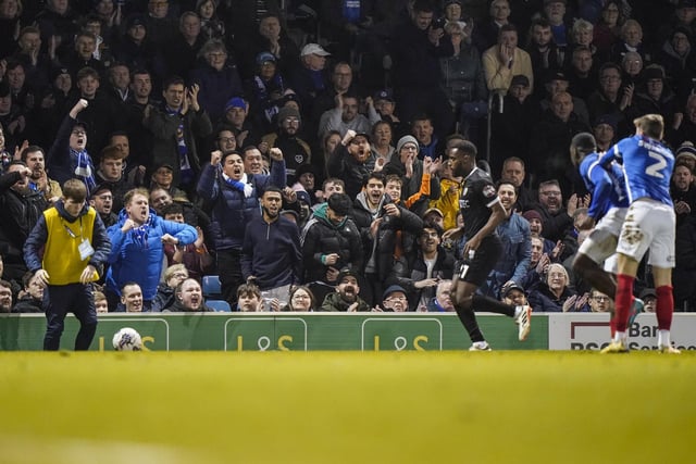 19,439 Pompey fans were present for the 2-1 win against Burton at Fratton Park