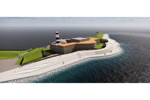 The new design for the Southsea Castle stretch of the seafront