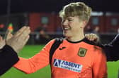 Harry Greenfield was Petersfield's penalty shoot-out hero for the second time in less than a month. Picture by Ken Walker.