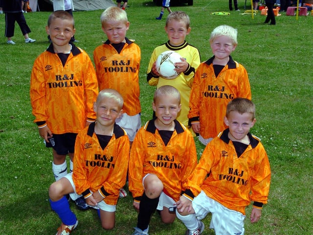 Back (from left): Ashley Grant, Michael Godliman, Jimmy Jenkins, Billy Harrison. Front: Jaye Parberry, Josh Adams, Rudi Sheppard